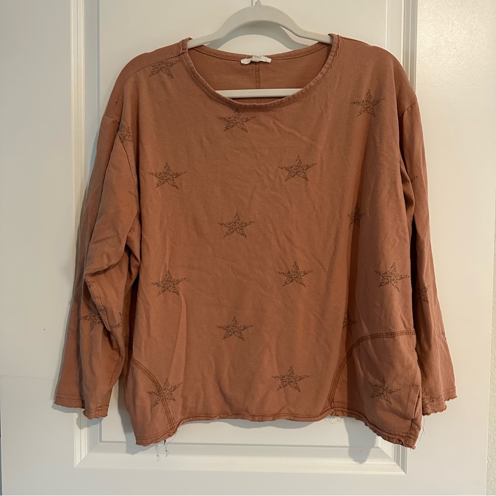 Size Medium Burnt Orange Star Shirt by Easel LA